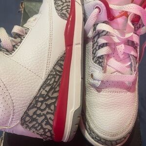 Jordan Kids Sneakers White and Red